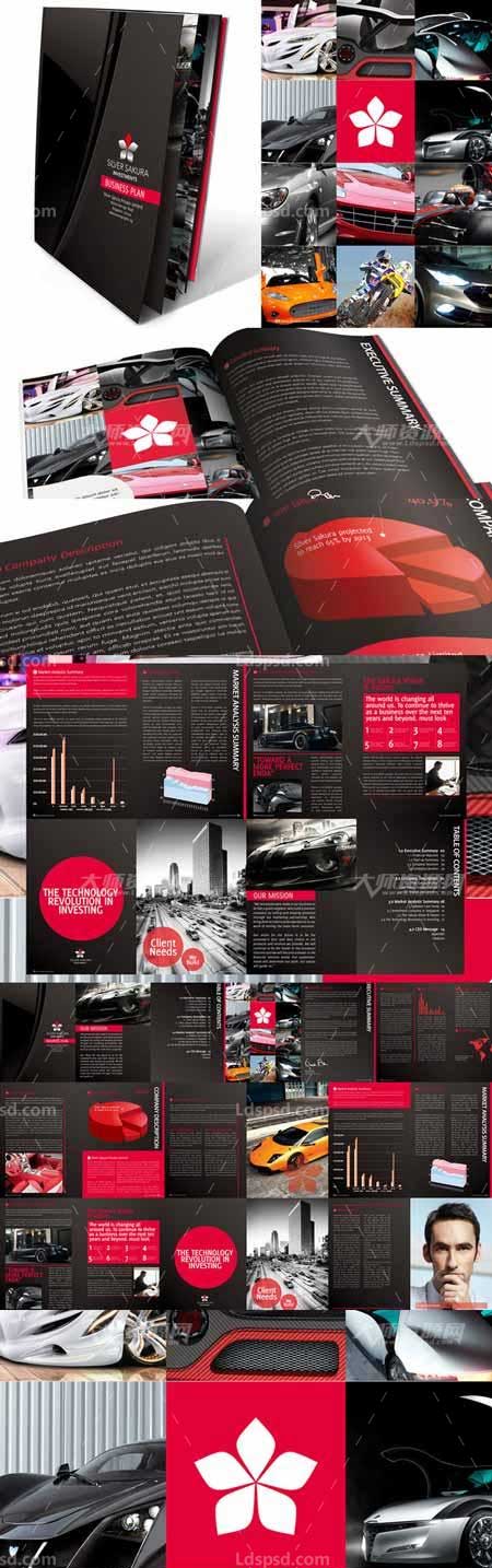 Corporate business plan,indesign模板-公司业务计划手册